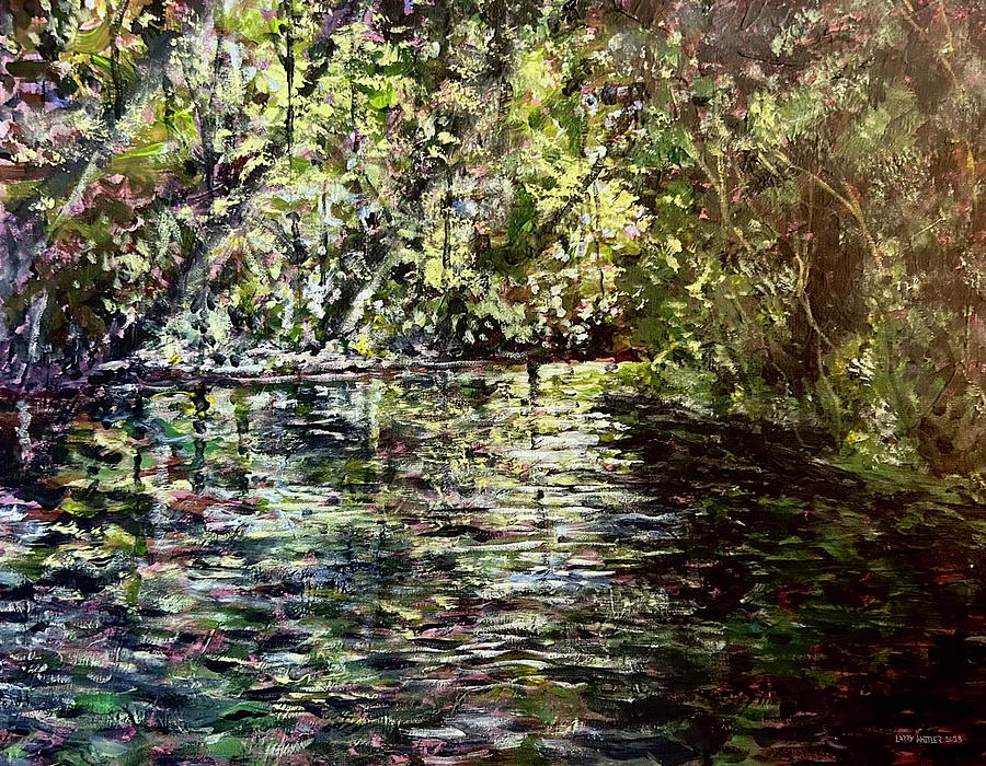 Silver River Backwaters Painting by Larry Whitler