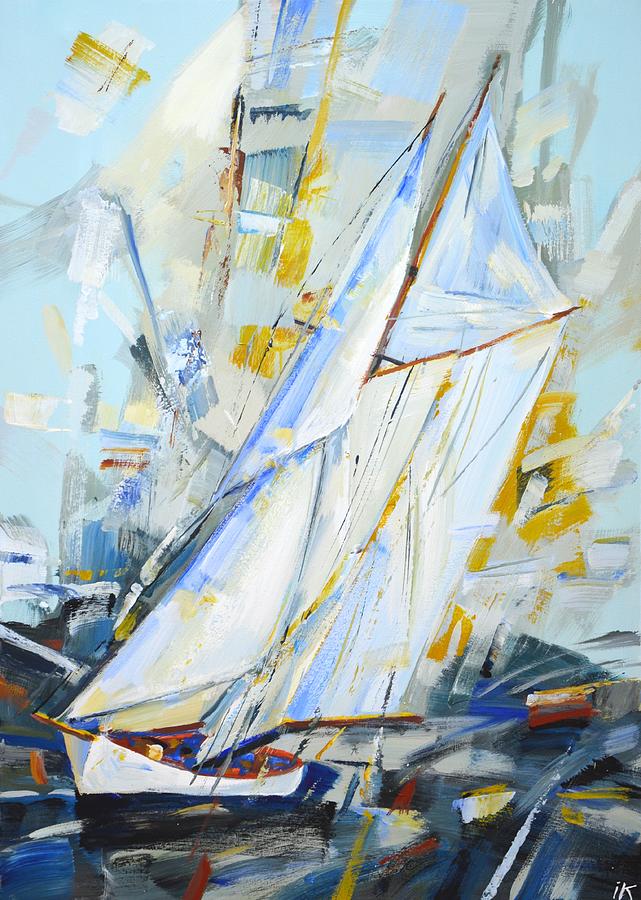 	Silver sails Painting by Iryna Kastsova