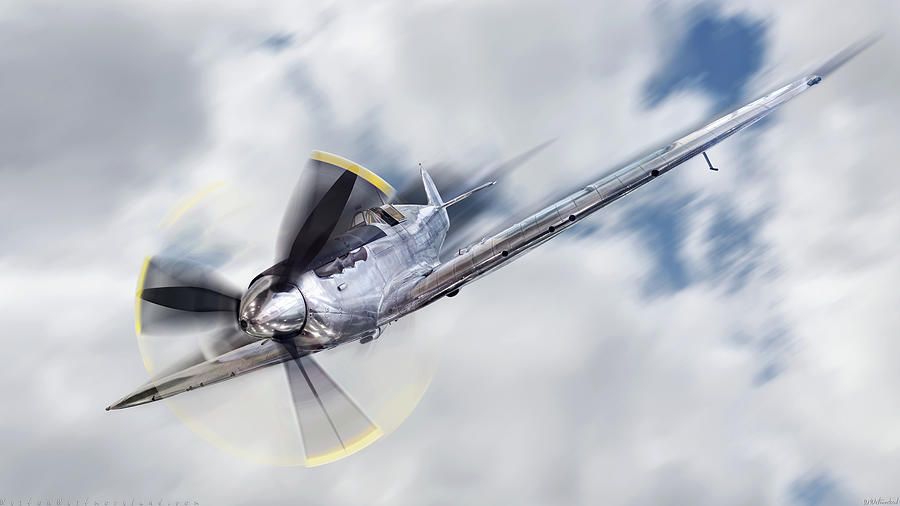 Silver Spitfire Photograph by Weston Westmoreland