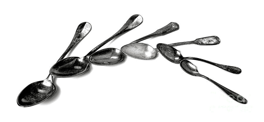 Silver Spoons Photograph by Olivier Le Queinec