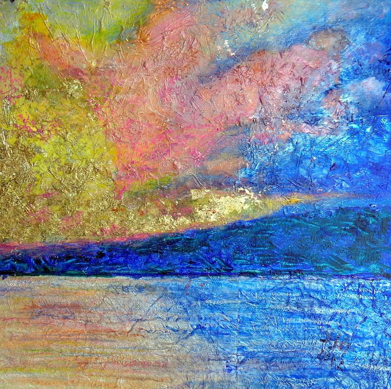 Silver Sunset Mixed Media by Sarah Hornsby