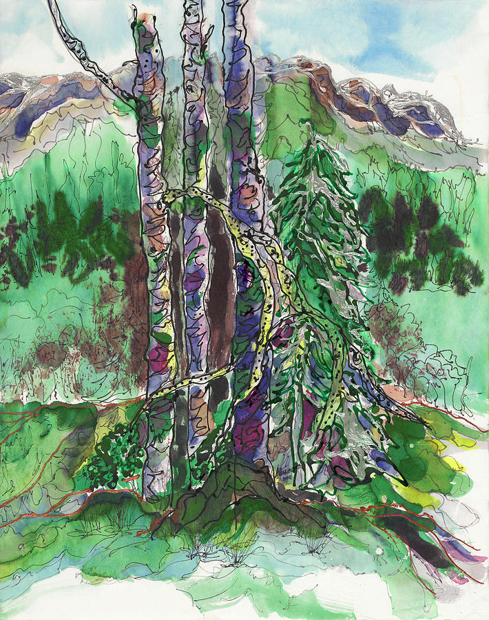 Silver Trees Painting by Walt Stevenson Stevenson