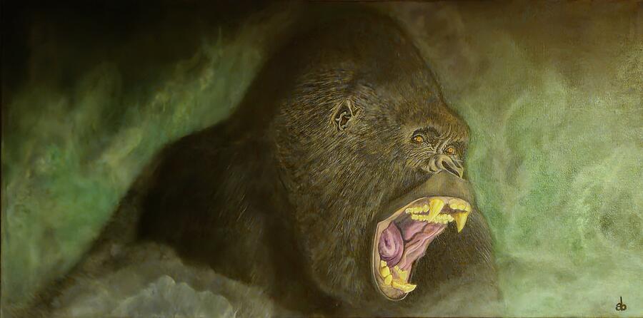 Silverback Hi-res Painting by Angela Brunson Silverback Hi-res Painting by Angela Brunson