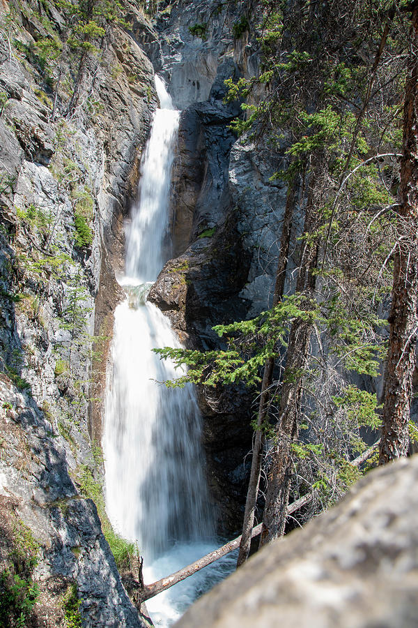 Silverton Falls in the Canadian Rocky Mountains Photograph by John Twynam