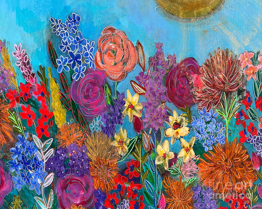 Inspirational Painting - Simbas Garden 1 by Martina Schmidt