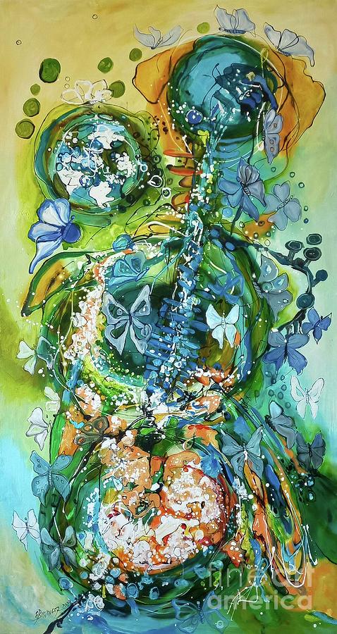 Simfonie pentru fluturi Painting by Elena Bissinger
