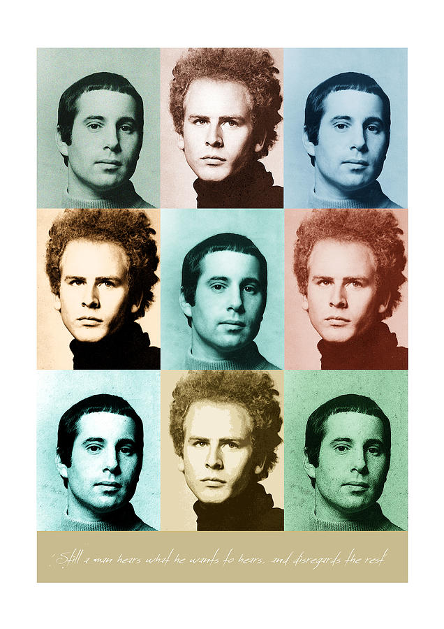 Paul Simon Digital Art - Simon and Garfunkel - Music Heroes Series by Movie Poster Boy
