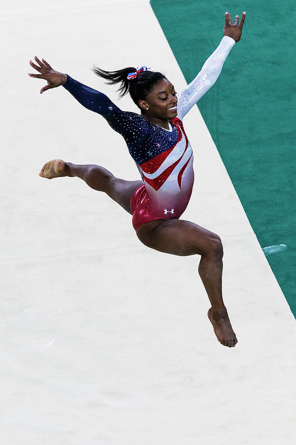 Simone Biles USA performs the floor exercise Photograph by PCN ...