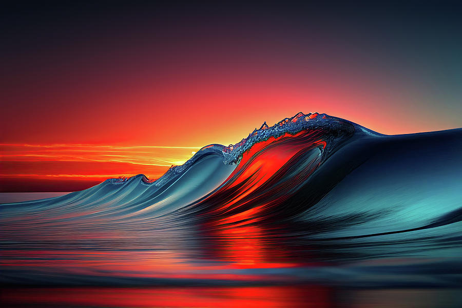 Simple as a wave Photograph by Mikel Martinez de Osaba