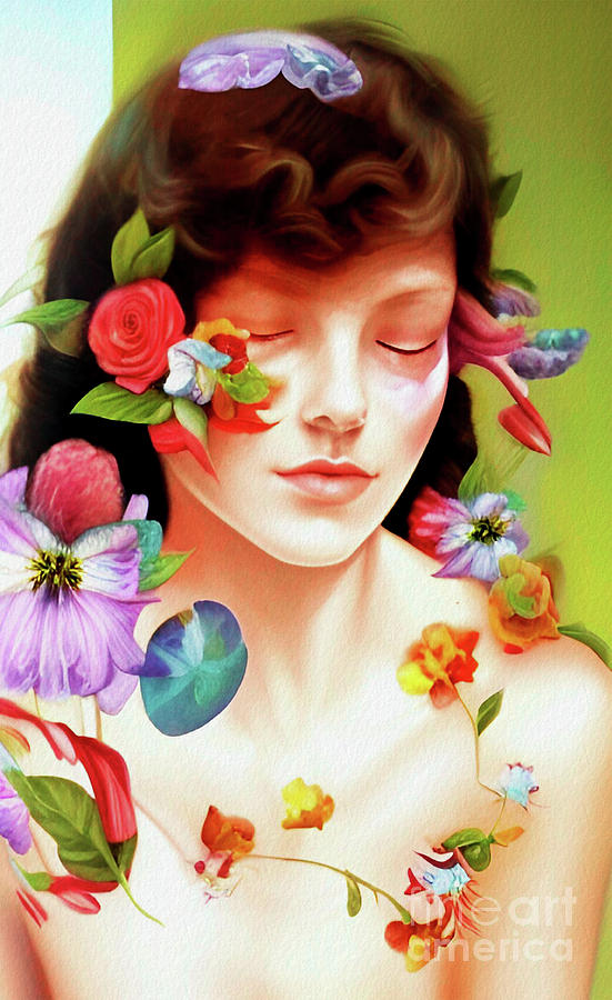 Flower Digital Art - Simple Beauty by Dr Debra Stewart