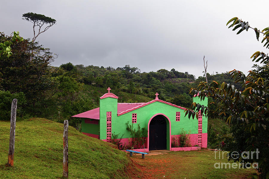 Simple church in cloud forests Panama Photograph by James Brunker