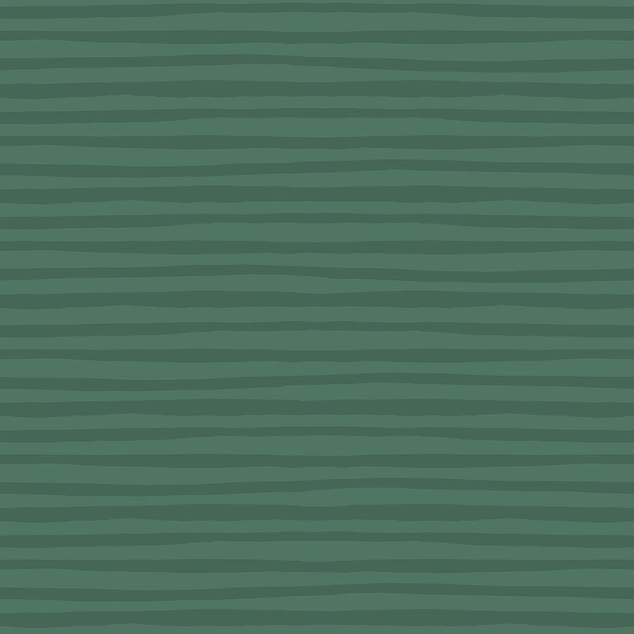 Simple Green Stripes Pattern - Art by Jen Montgomery Painting by Jen Montgomery