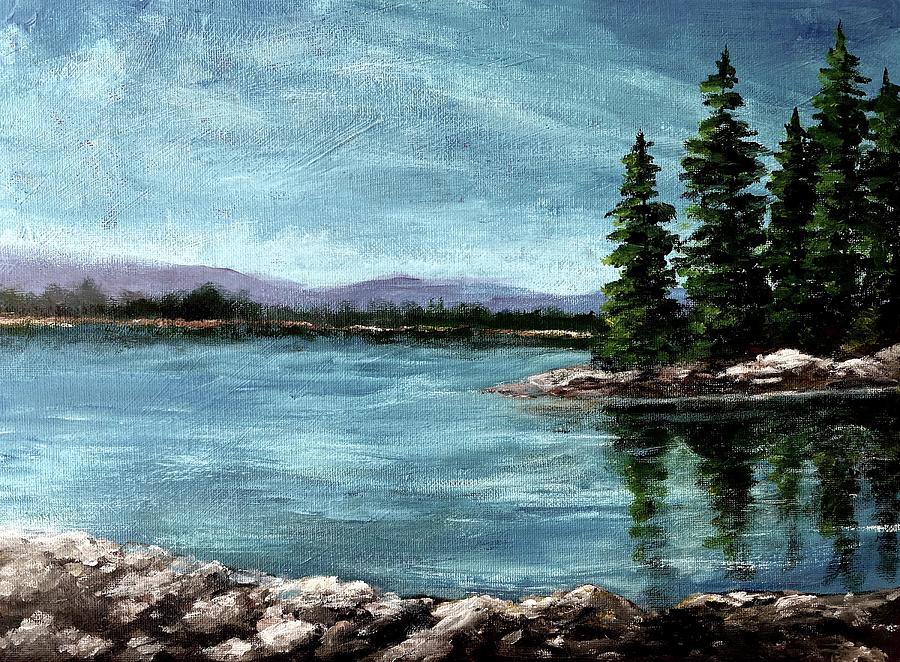 Simple Landscape Painting by Larry Whitler