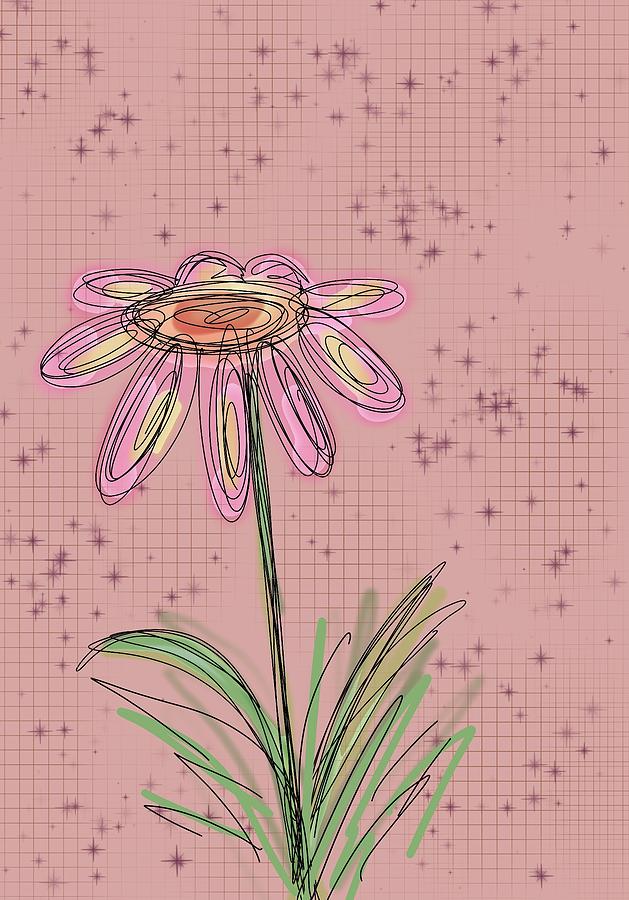 Simple Little Flower Digital Art by Susan Campbell