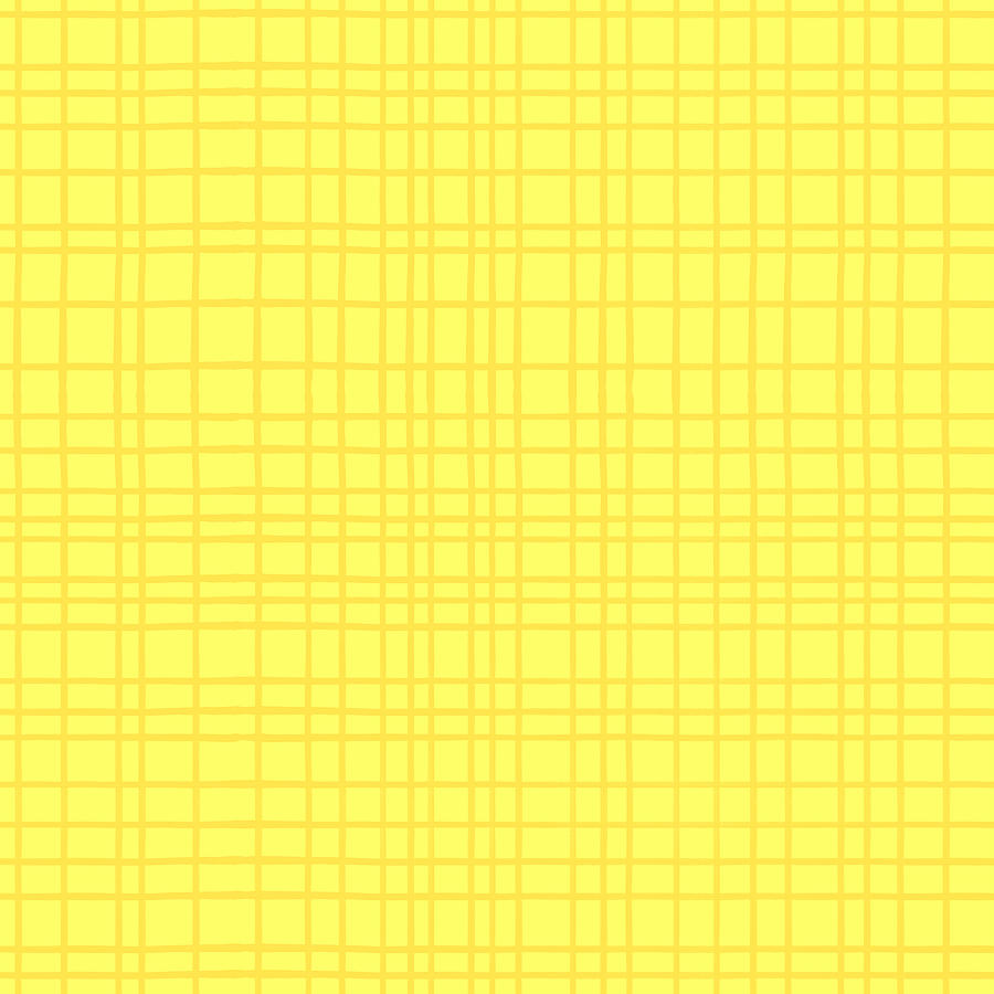 Simple Yellow Grid Pattern - Art by Jen Montgomery Painting by Jen Montgomery