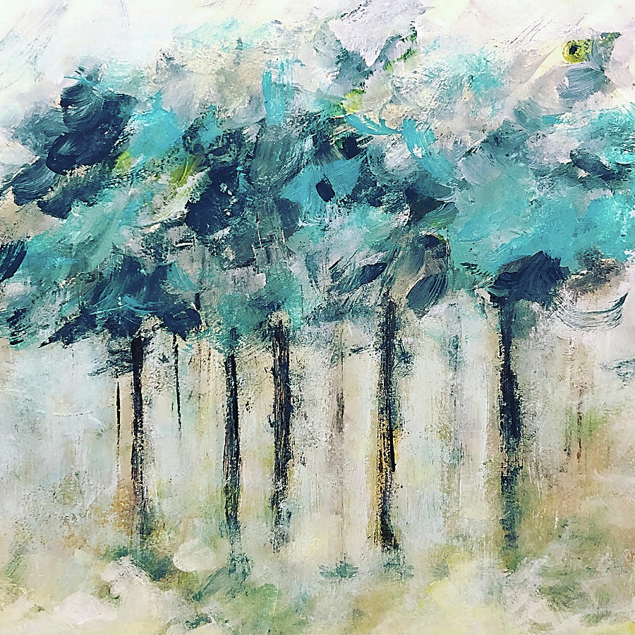 Simplicity of Trees Painting by Sallie Otenasek