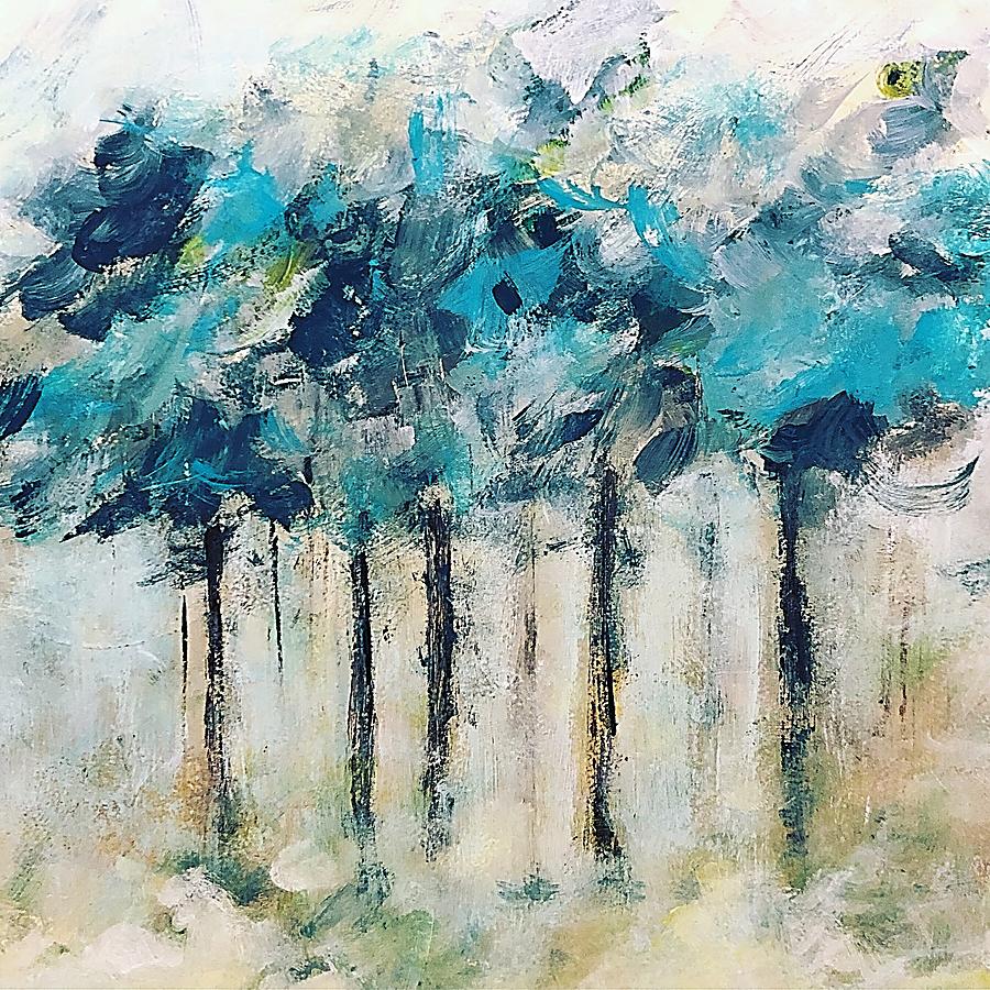 Simplicity of Trees V2 Painting by Sallie Otenasek