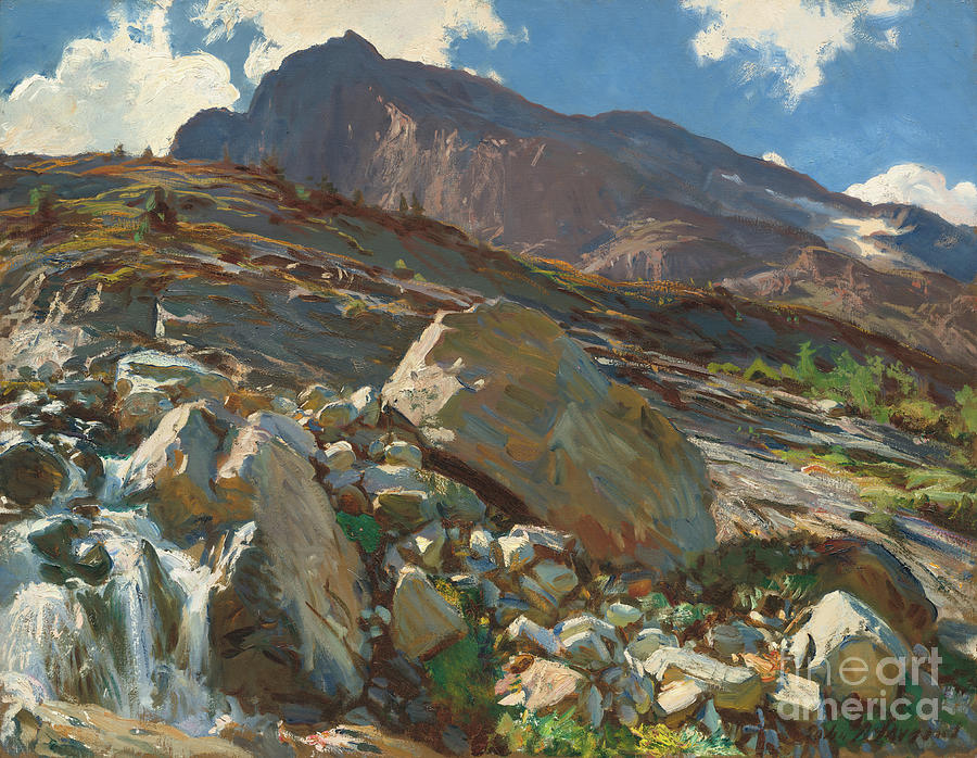 John Singer Sargent Painting - Simplon Pass  AKG5008836 by John Singer Sargent