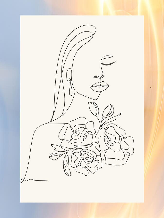 Rose Digital Art - Simply A Women by Lana De Lucia- Art Design Mart