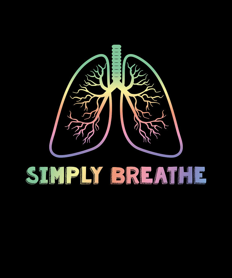 Simply Breathe Lung Cancer Digital Art by Moon Tees - Fine Art America