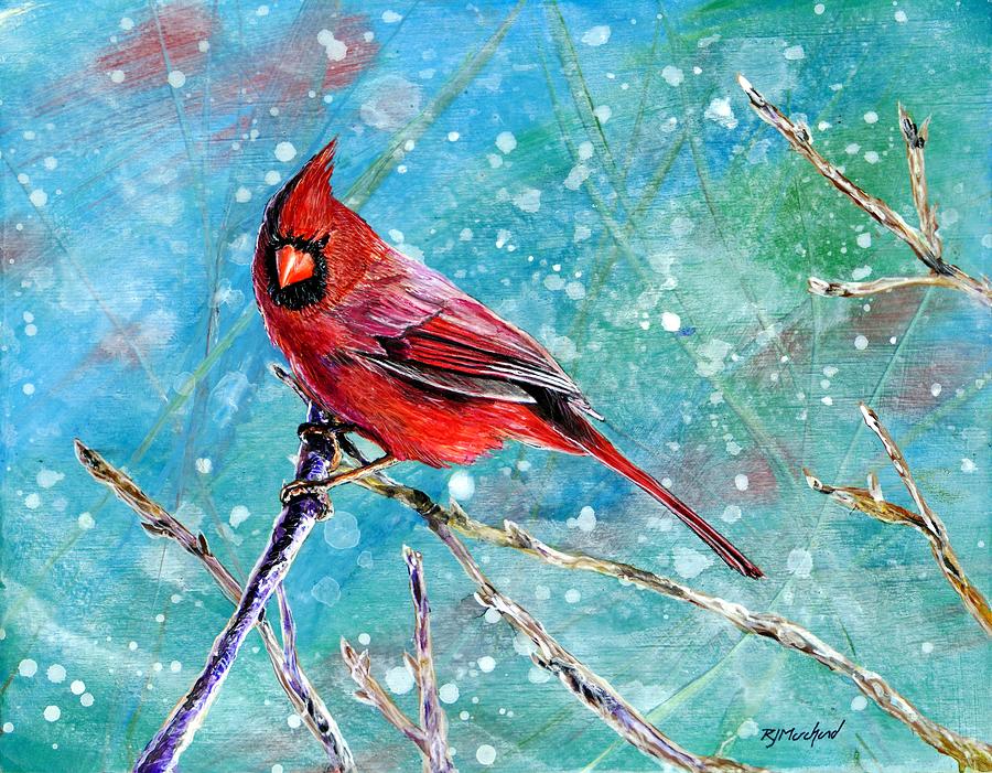 Simply Red Painting by R J Marchand