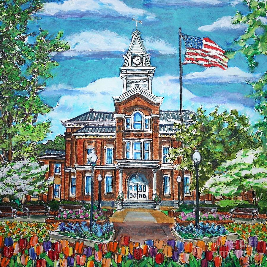 Simpson County Courthouse, Franklin, Ky Study No.2 Painting