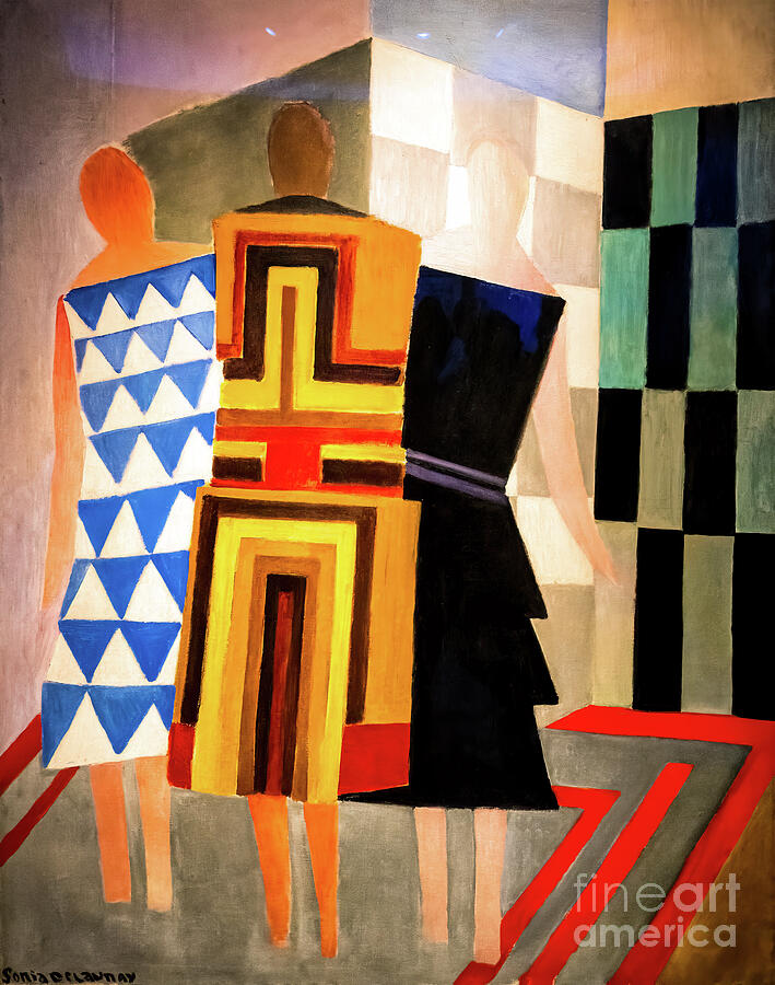 Simultaneous Dresses by Sonia Delaunay 1925 Painting by Sonia Delaunay