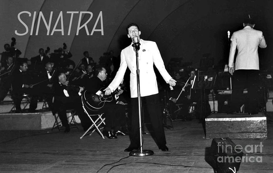 Sinatra on stage Photograph by La Dolce Vita