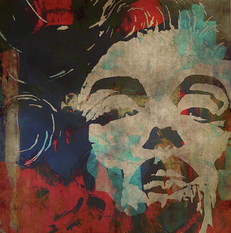 Movie Mixed Media - Since I Dont Have You - Marilyn Monroe by Paul Lovering