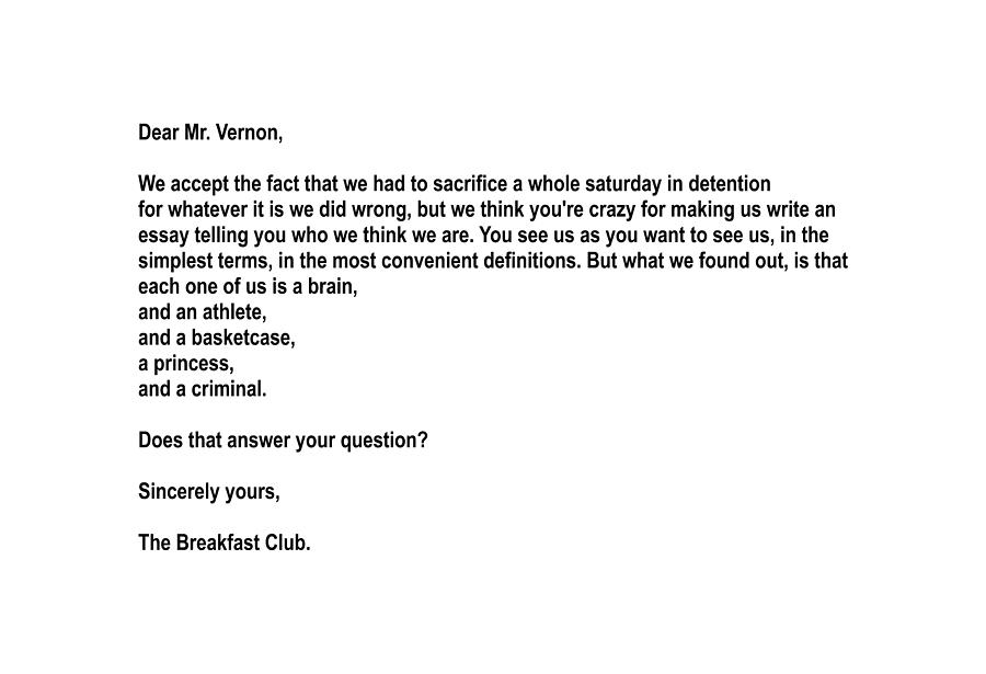 Sincerely Letter