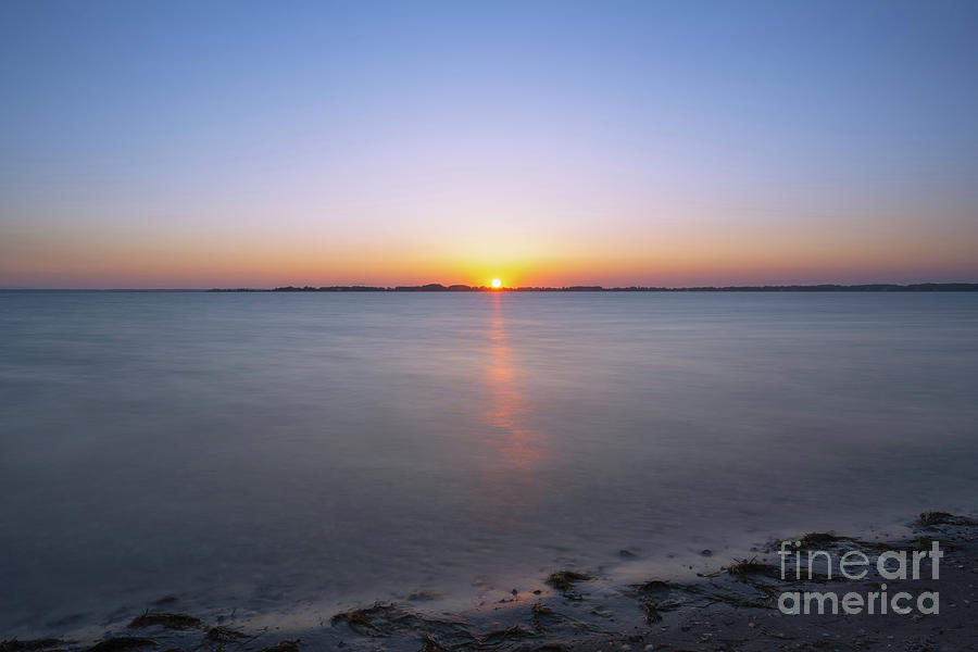 Sinepuxent Bay Sunset In Maryland Photograph