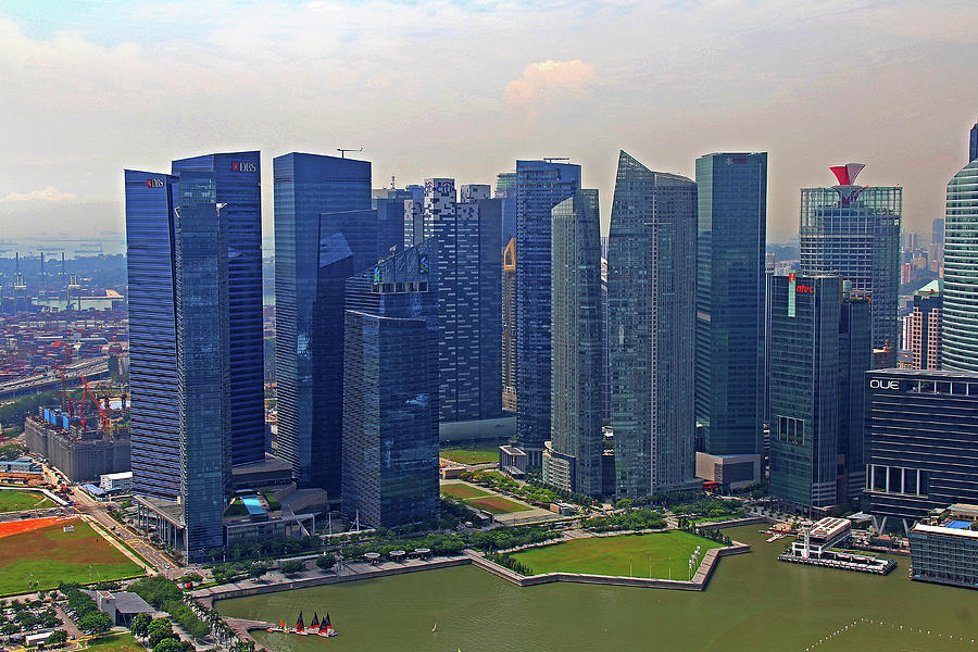 Singapore - Business District Photograph by Richard Krebs