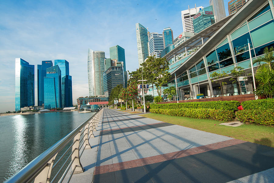 Singapore cityscape Photograph by Sahachat