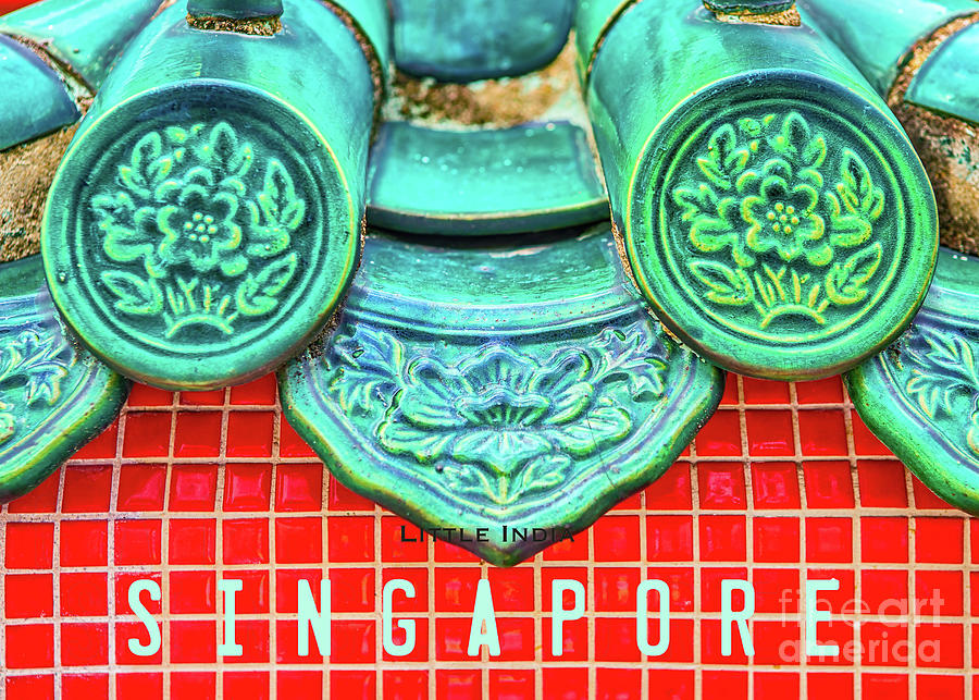 Singapore 191, Little India, tiled gateway Photograph by John Seaton Callahan