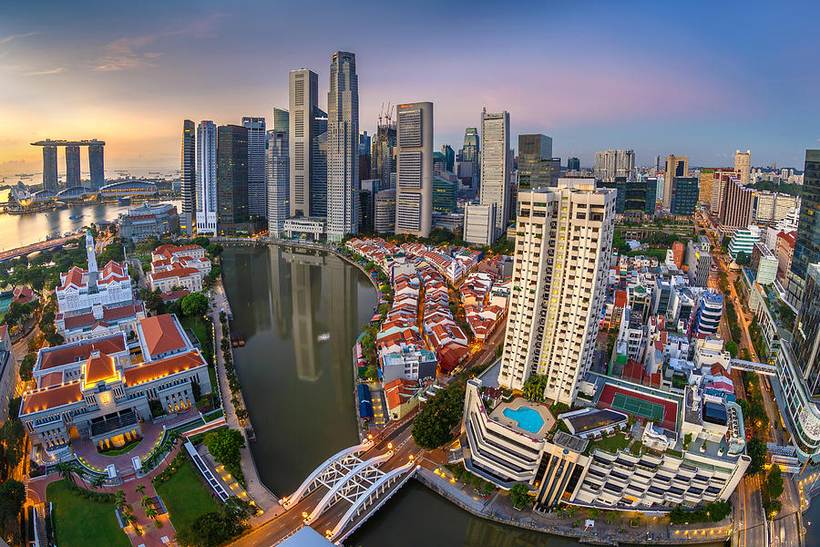 Singapore Skyline Photograph by Photography By Spintheday