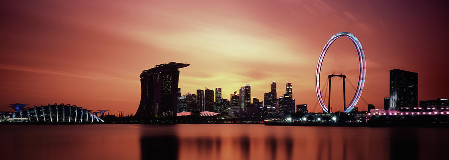 Singapore Sunset Photograph by Sonny Ryse