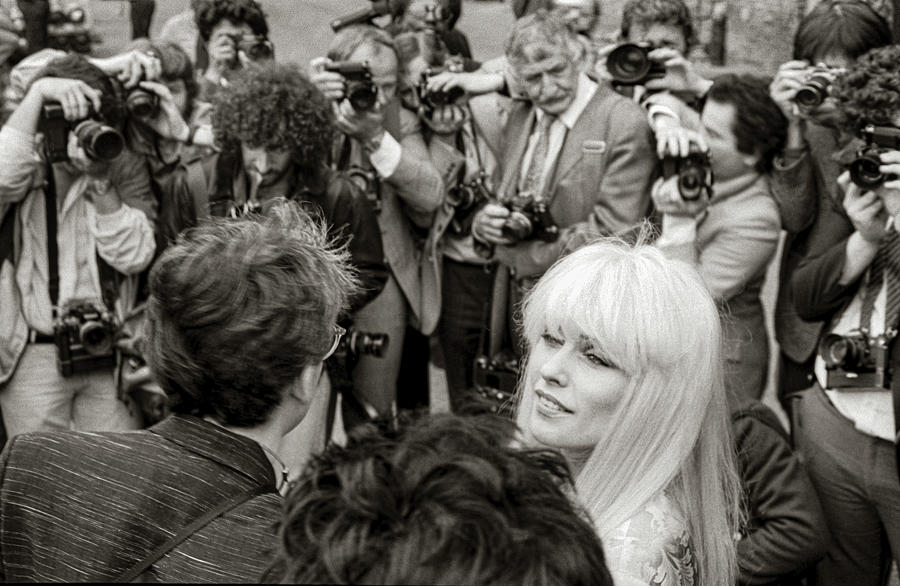 Singer Debbie Harry and photographers Photograph by Anders Kustas