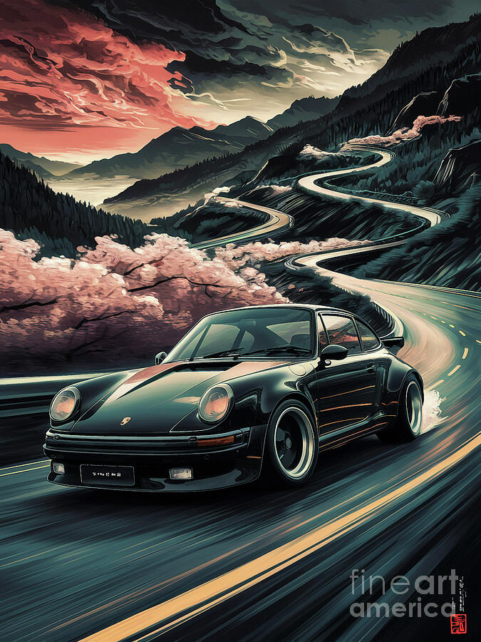 Singer Porsche 911 Painting By Clark Leffler Fine Art America