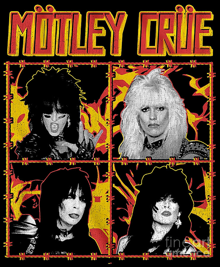 Singers Collage Form Motley Crue Digital Art By Gerhard Heaney Pixels