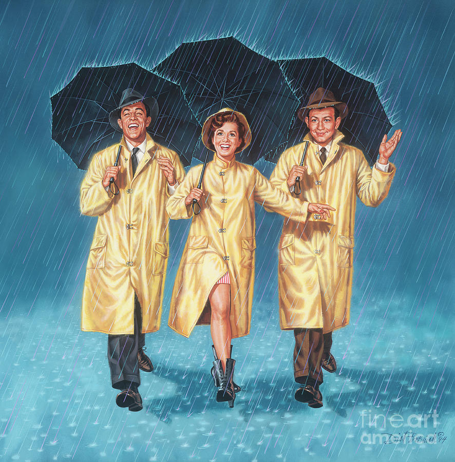 Singin In The Rain Painting by Dick Bobnick
