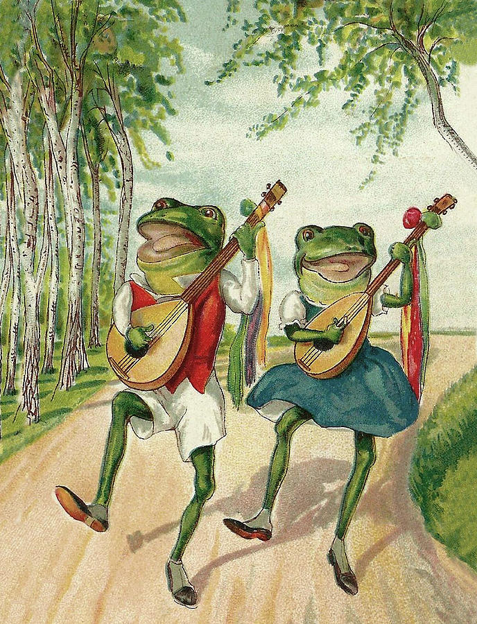 Singing Frogs Digital Art by Long Shot
