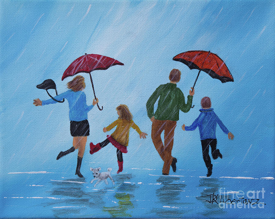 Singing In The Rain Painting by Deborah Klubertanz