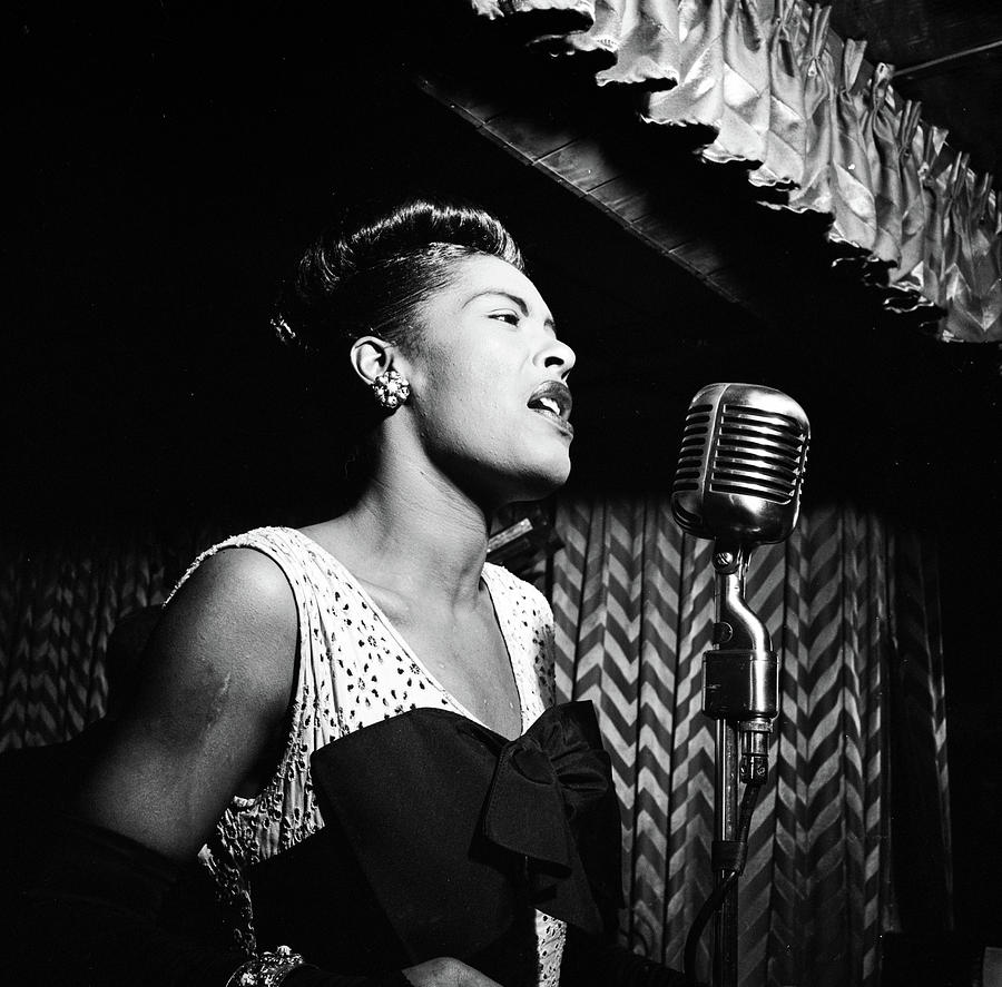 Jazz Photograph - Singing Legend Billie Holliday 1947 by Mountain Dreams