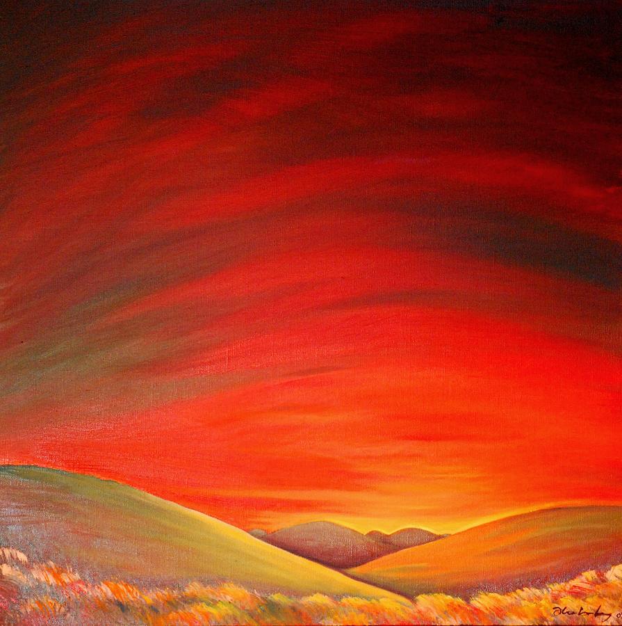 Singing Sky Painting by Franci Hepburn