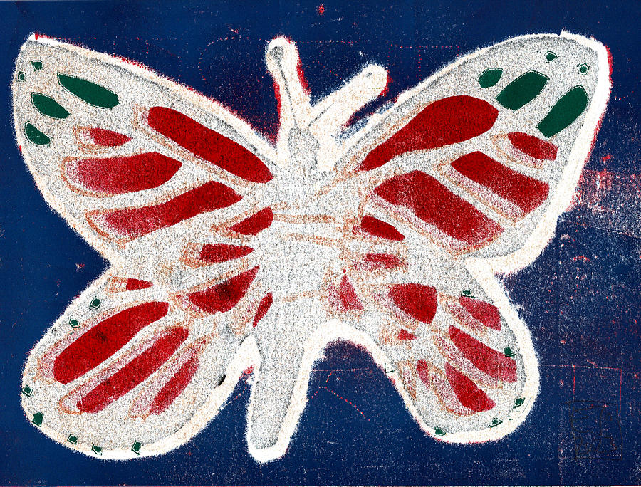 Single Butterfly Wings 12 Relief by Edgeworth Johnstone
