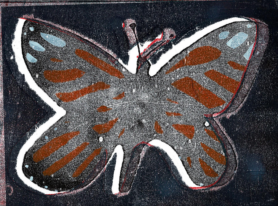 Single Butterfly Wings 16 Relief by Edgeworth Johnstone