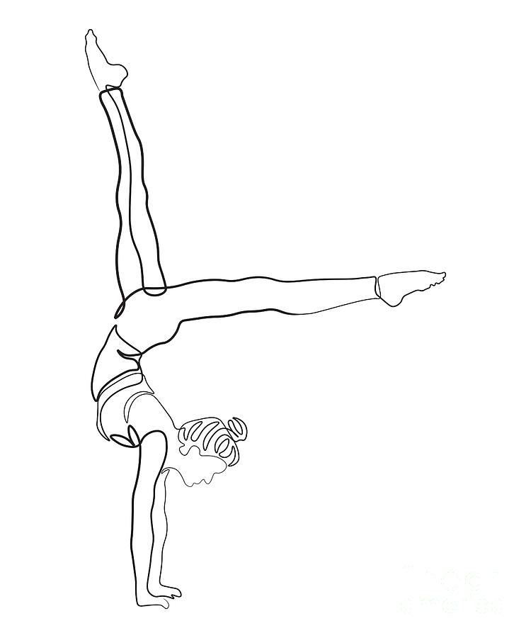 Premium Vector  Yoga pose. line drawing. healthy life concept