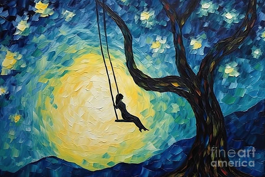 Vincent Van Gogh Painting - Single Swing  by N Akkash