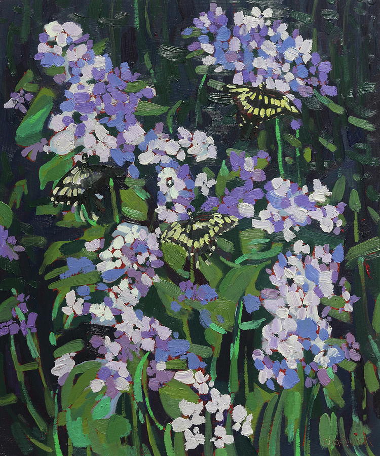 Singleton Butterfly Kisses Painting by Phil Chadwick