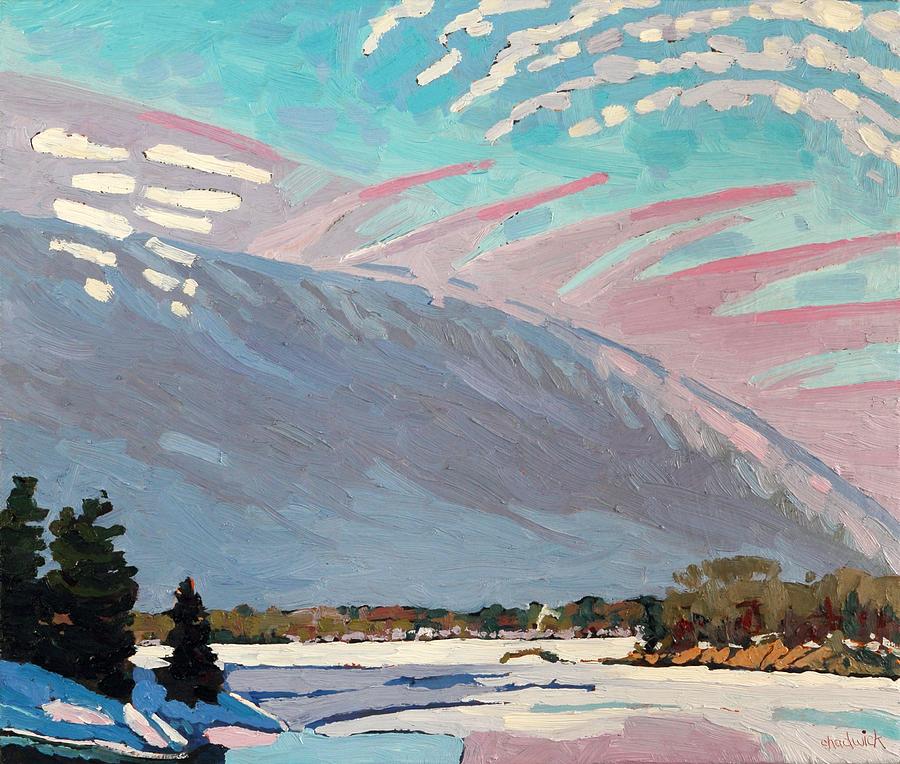 Singleton Sunrise Morning Cloud Painting by Phil Chadwick